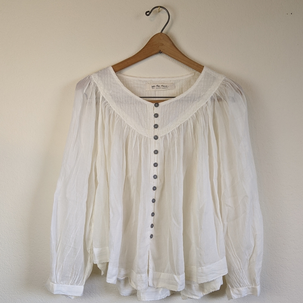 NWT We the Free by Free People Gauzy Top